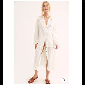 NWT Free People Beach Old Bay Shirtdress Small